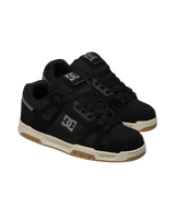 The DC Shoes Mens Stag Shoes in Black & Black Textile