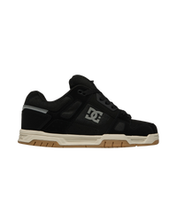 The DC Shoes Mens Stag Shoes in Black & Black Textile