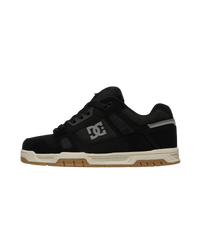 The DC Shoes Mens Stag Shoes in Black & Black Textile