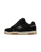 The DC Shoes Mens Stag Shoes in Black & Black Textile