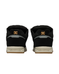 The DC Shoes Mens Stag Shoes in Black & Black Textile