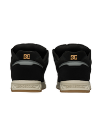 The DC Shoes Mens Stag Shoes in Black & Black Textile