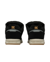 The DC Shoes Mens Stag Shoes in Black & Black Textile