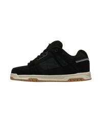 The DC Shoes Mens Stag Shoes in Black & Black Textile