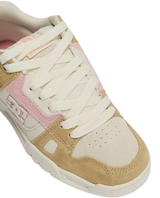 Stag Shoes in Tan & Crazy Pink