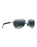 The Maui Jim Guardrails Polarised Sunglasses in Silver with Blue, Light Blue & Neutral Grey | Available at Anns Cottage