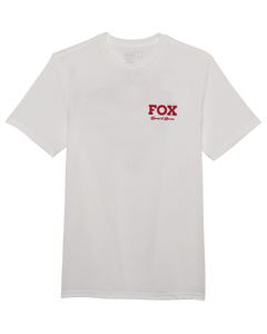 The Fox Mens Speed & Service Prem Tee in Optic White
