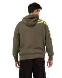 Elevated Oversized Pullover Hoodie in Military Green