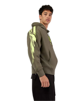 Elevated Oversized Pullover Hoodie in Military Green