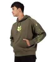 Elevated Oversized Pullover Hoodie in Military Green