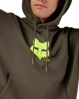 Elevated Oversized Pullover Hoodie in Military Green