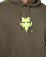 Elevated Oversized Pullover Hoodie in Military Green