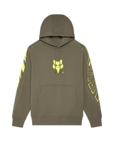 Elevated Oversized Pullover Hoodie in Military Green