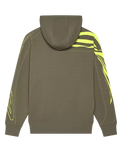 Elevated Oversized Pullover Hoodie in Military Green