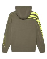 Elevated Oversized Pullover Hoodie in Military Green