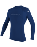 The O'Neill Basic Skins Long Sleeve Rash Vest in Navy