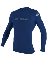 The O'Neill Basic Skins Long Sleeve Rash Vest in Navy