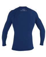 The O'Neill Basic Skins Long Sleeve Rash Vest in Navy