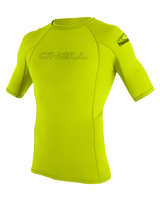 The O'Neill Boys Basic Skins Rash Vest in Lime