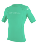 The O'Neill Boys Basic Skins Rash Vest in Light Aqua