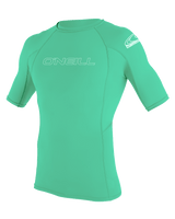 The O'Neill Boys Basic Skins Rash Vest in Light Aqua