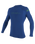 The O'Neill Boys Basic Skins Long Sleeved Rash Vest in Pacific