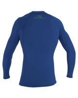 The O'Neill Boys Basic Skins Long Sleeved Rash Vest in Pacific
