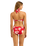 The Seafolly Womens Mayflower Halter Bandeau Bikini Top in Cosmo Red