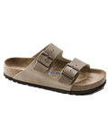 The Birkenstock Mens Arizona Oiled Leather Sandals in Tobacco Brown