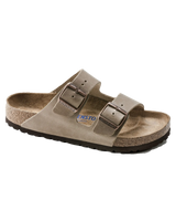 The Birkenstock Mens Arizona Oiled Leather Sandals in Tobacco Brown