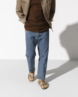 The Birkenstock Mens Arizona Oiled Leather Sandals in Tobacco Brown