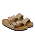 Arizona Oiled Leather Sandals in Tobacco Brown