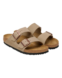 Arizona Oiled Leather Sandals in Tobacco Brown