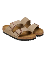 Arizona Oiled Leather Sandals in Tobacco Brown