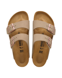 Arizona Oiled Leather Sandals in Tobacco Brown