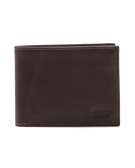 The Levi's® Mens Bifold Wallet in Dark Brown
