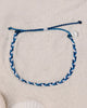 The Pura Vida WSL Mixed Mini Braided Anklet in Blue