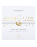 A Little Always My Sister Bracelet in Silver & Gold