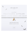 A Little Feathers Appear When Loved Ones Are Near Bracelet in Silver & Gold