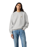The Levi's® Mens Relaxed Graphic Crew Sweatshirt in Heather Grey