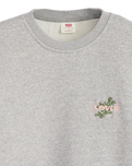 The Levi's® Mens Relaxed Graphic Crew Sweatshirt in Heather Grey