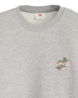The Levi's® Mens Relaxed Graphic Crew Sweatshirt in Heather Grey
