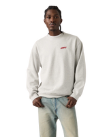 The Levi's® Mens Relaxed Graphic Sweatshirt in Levi's® Chaps 2 Light Heather Grey