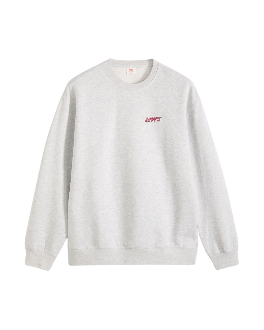 The Levi's® Mens Relaxed Graphic Sweatshirt in Levi's® Chaps 2 Light Heather Grey
