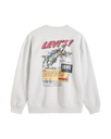 The Levi's® Mens Relaxed Graphic Sweatshirt in Levi's® Chaps 2 Light Heather Grey