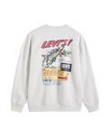 The Levi's® Mens Relaxed Graphic Sweatshirt in Levi's® Chaps 2 Light Heather Grey