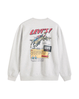 The Levi's® Mens Relaxed Graphic Sweatshirt in Levi's® Chaps 2 Light Heather Grey