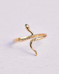 The Pura Vida Snake Ring in Gold