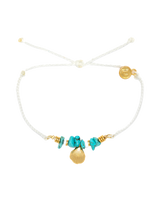 The Pura Vida Mini Conch Gold Bracelet in Natural