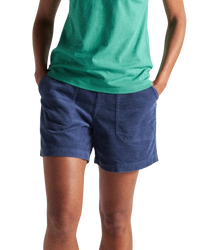 Avian Organic Cord Walkshorts in Dark Denim